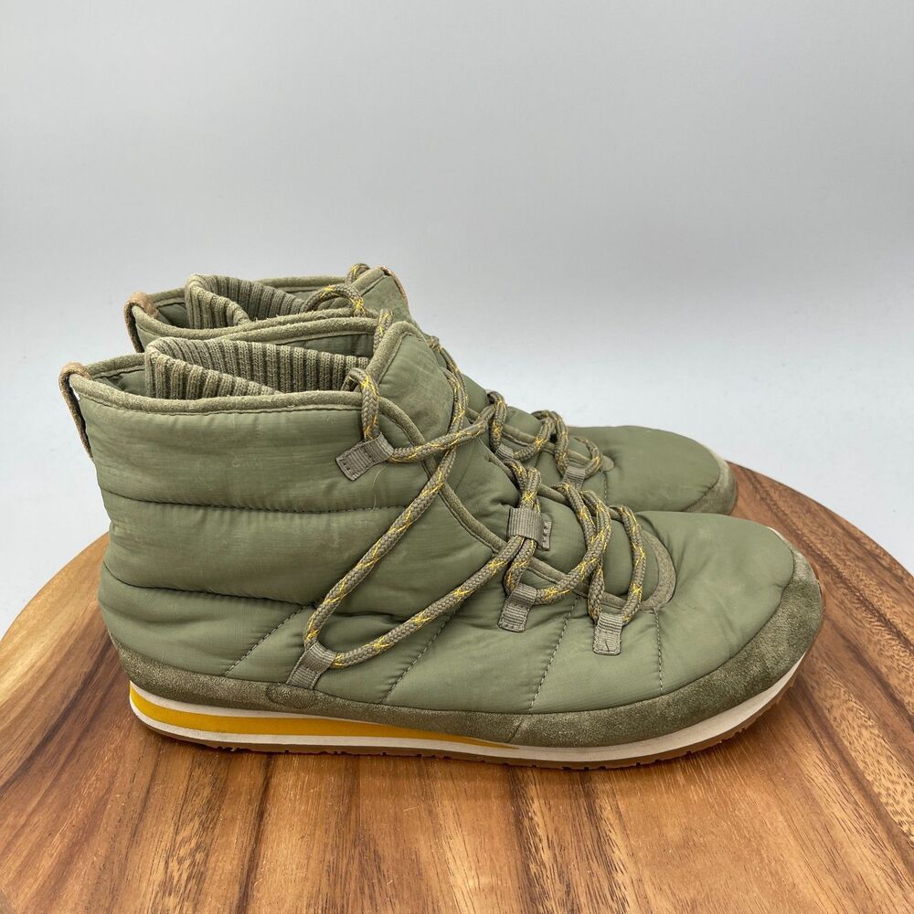 Teva Ember Moc Shoes Mens Size 11 Green Quilted Winter Warm Outdoor Slip On